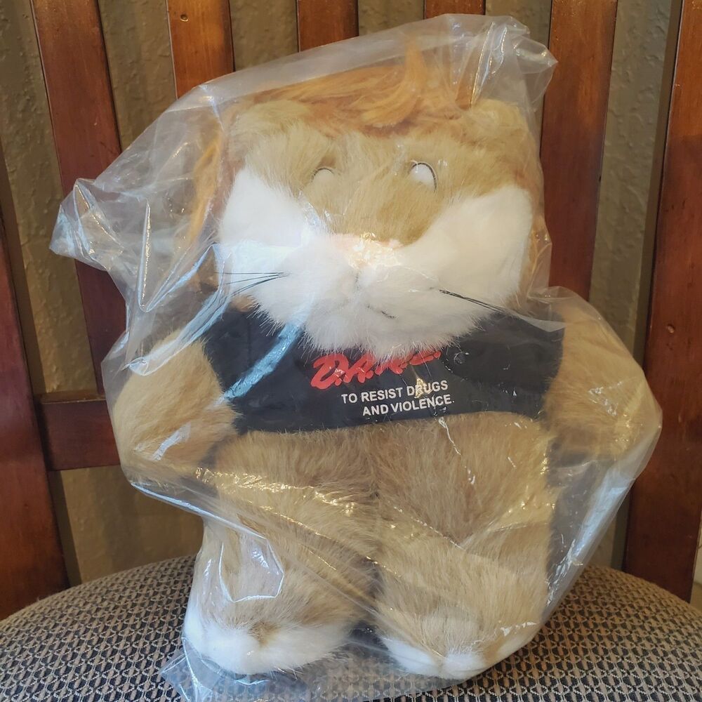 D.A.R.E. Lion 10” Plush Toy Stuffed Animal Resist Drugs Mascot School New Sealed